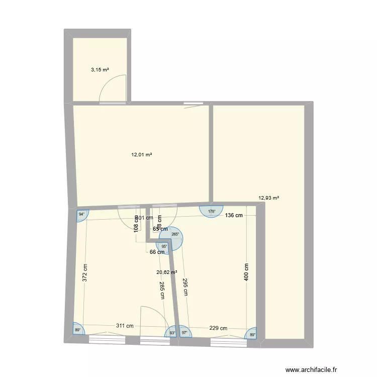 am&eacute;nagement bas. Plan de 