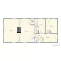 Plan fermette rez avec cotes