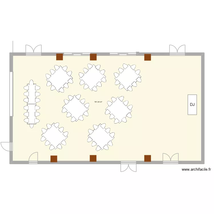 PFLUG/BLANALT. Plan de 1  et 162 m²