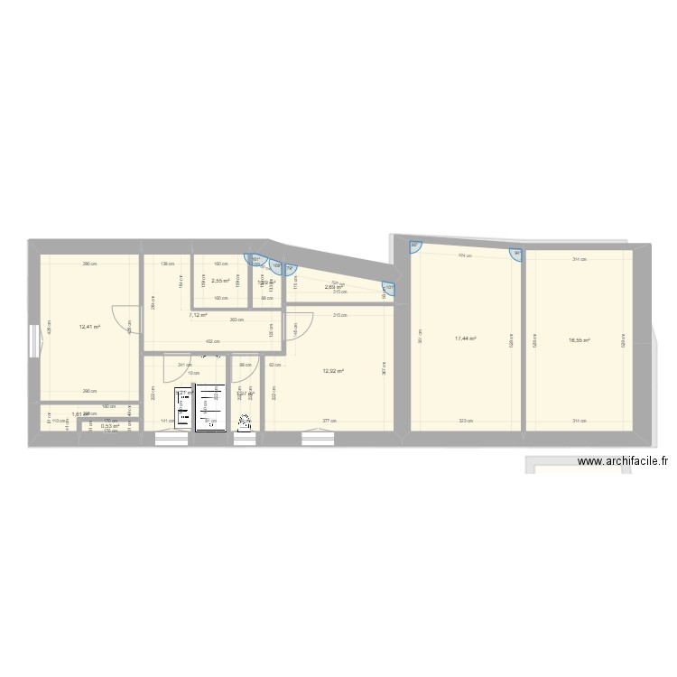 Saint-Léon Bourg - plan reel avec SDB. Plan de 0 pièce et 0 m2