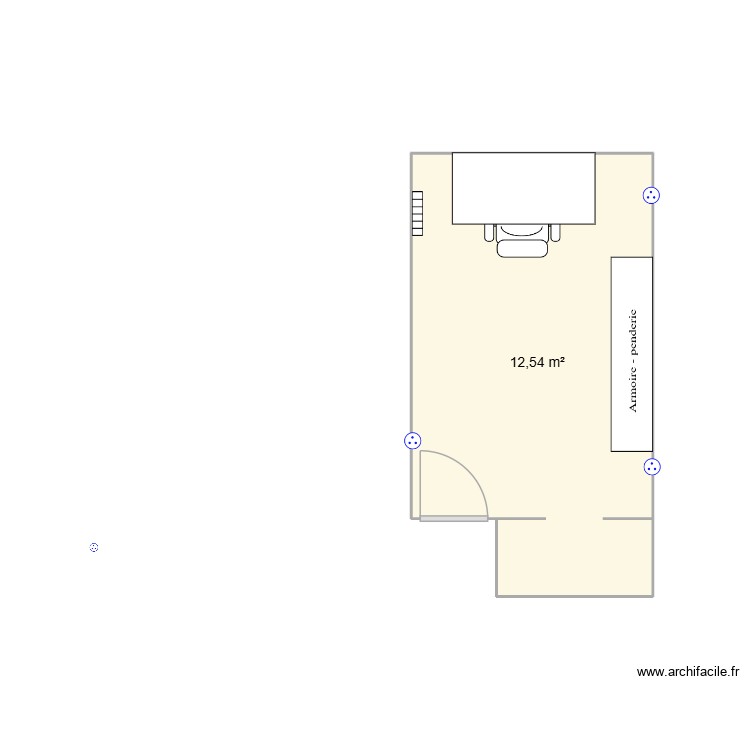 bureau. Plan de 0 pièce et 0 m2