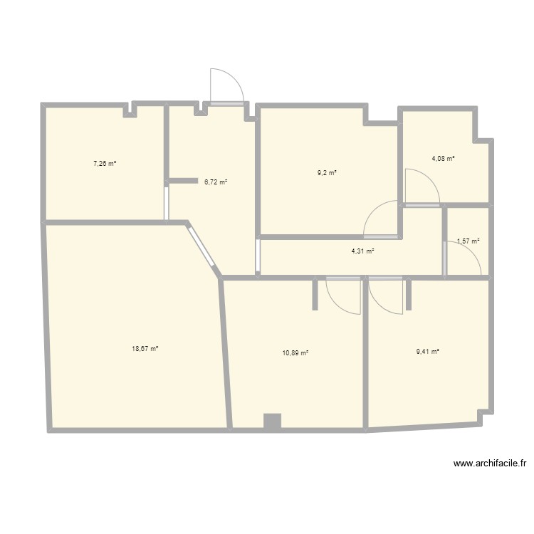 appartement asm . Plan de 0 pièce et 0 m2