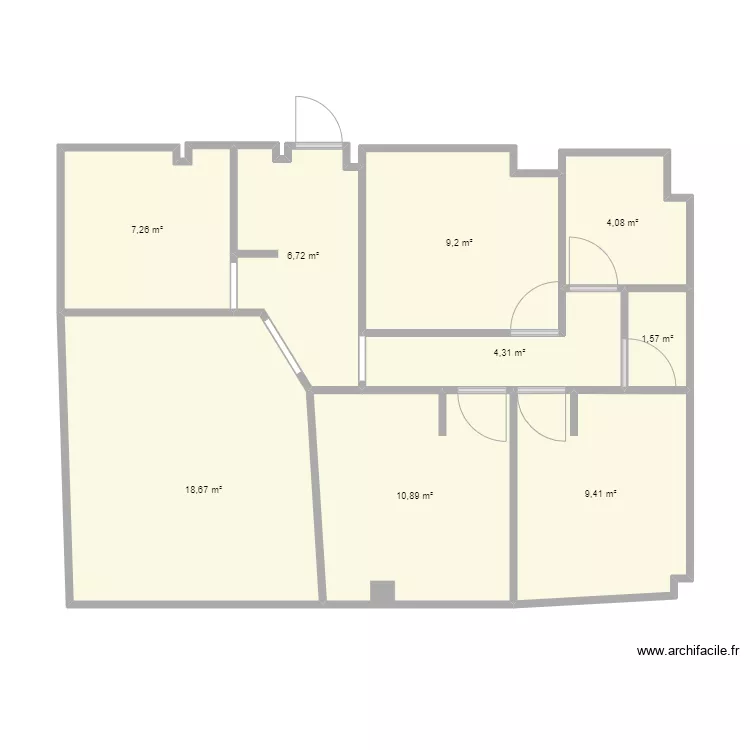 appartement asm . Plan de 
