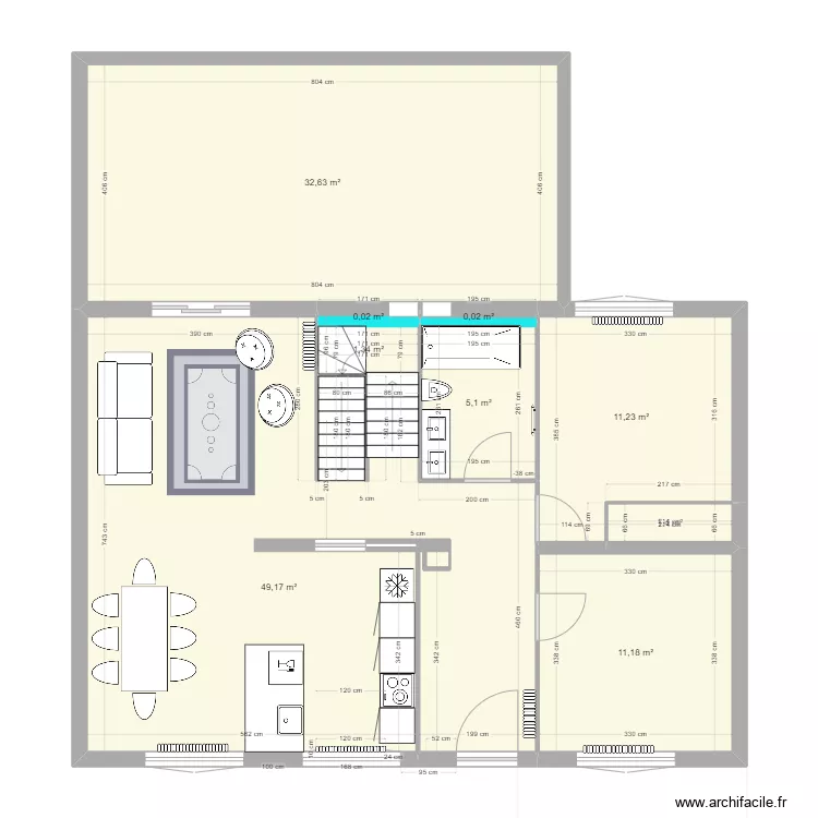 Maison Guy Moquet ouvert v12. Plan de 