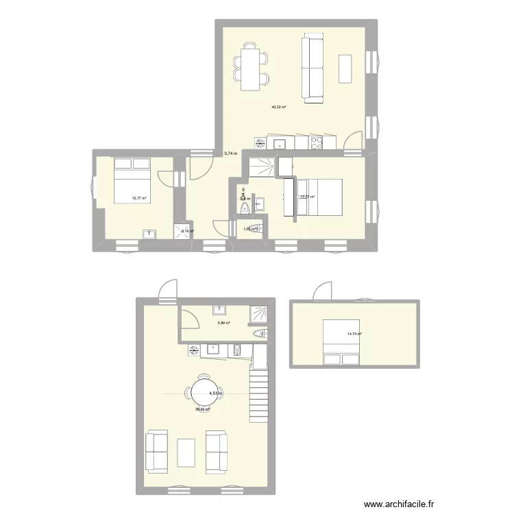Muro Test 2. Plan de 8  et 127 m²