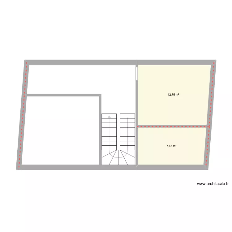 Rte Vinsobres Niv 0. Plan de 2 Pièces et 20 m²