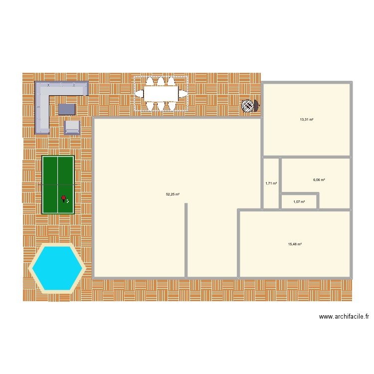 JARDIN. Plan de 0 pièce et 0 m2