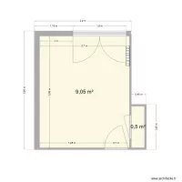 7 -M. Sandie à Valence - Chambre A sans meuble