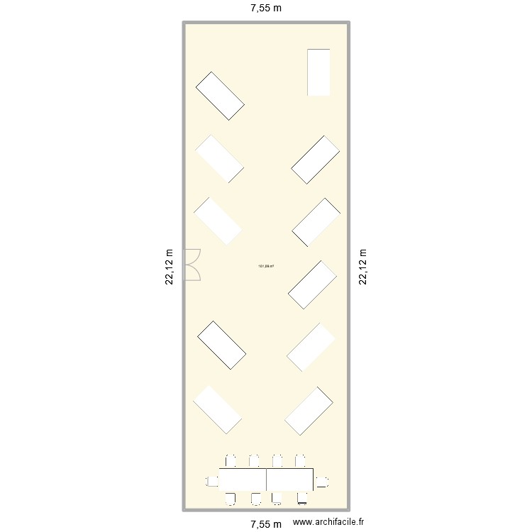 plan-M&N. Plan de 1 pièce et 161 m2