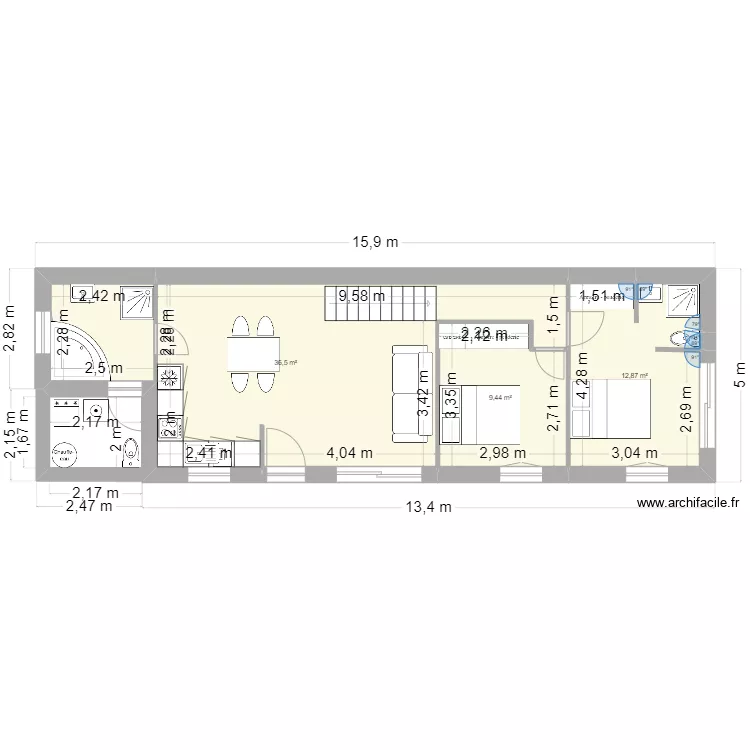 Thierry NOUVEAU. Plan de 