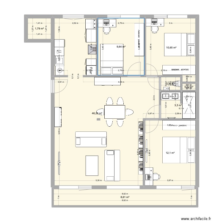 Saule 6. Plan de 0 pièce et 0 m2