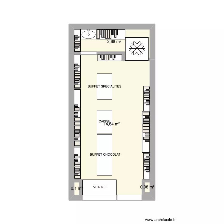SERVANT PASSY. Plan de 4 et 17 m² SERVANT PASSY. Plan de 4 et 17 m²