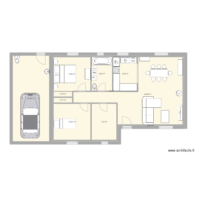Maison. Plan de 0 pièce et 0 m2