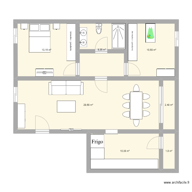 Sopete. Plan de 0 pièce et 0 m2