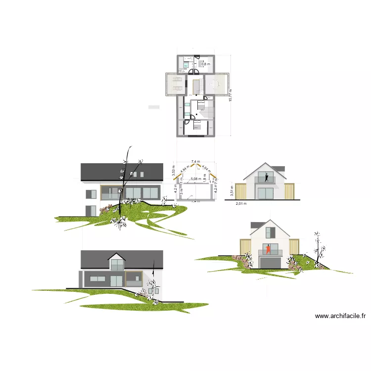 plan type grange bigourdanne 03. Plan de 