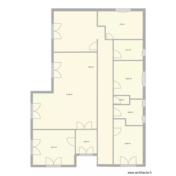 8/05. Plan de 10  et 149 m²