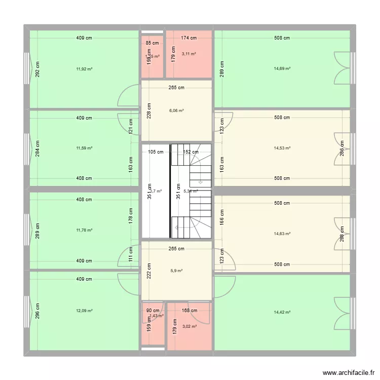 Saint Girons 7. Plan de 19 et 136 m² Saint Girons 7. Plan de 19 et 136 m²