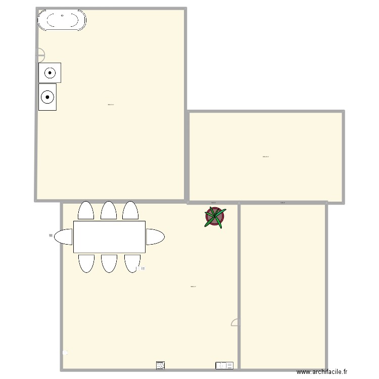 dom. Plan de 5 pièces et 1154 m2