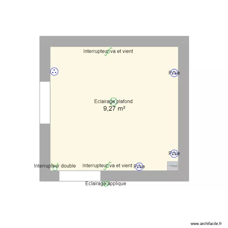 schema decouvert 1. Plan de 1 et 9 m² schema decouvert 1. Plan de 1 et 9 m²