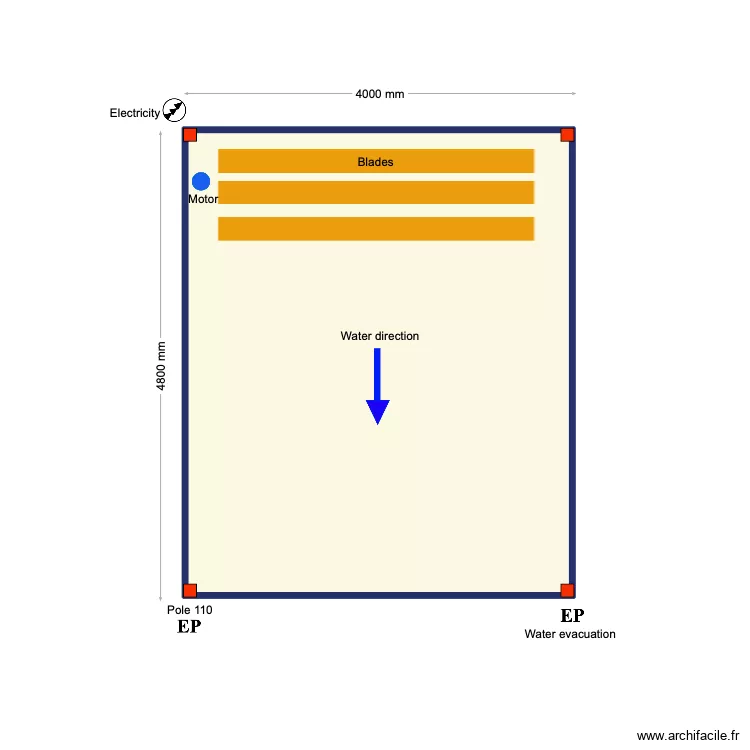 Norman. Plan de 1  et 18 m²