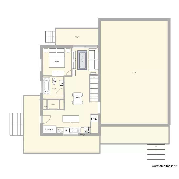 haut 2. Plan de 8 et 158 m² haut 2. Plan de 8 et 158 m²