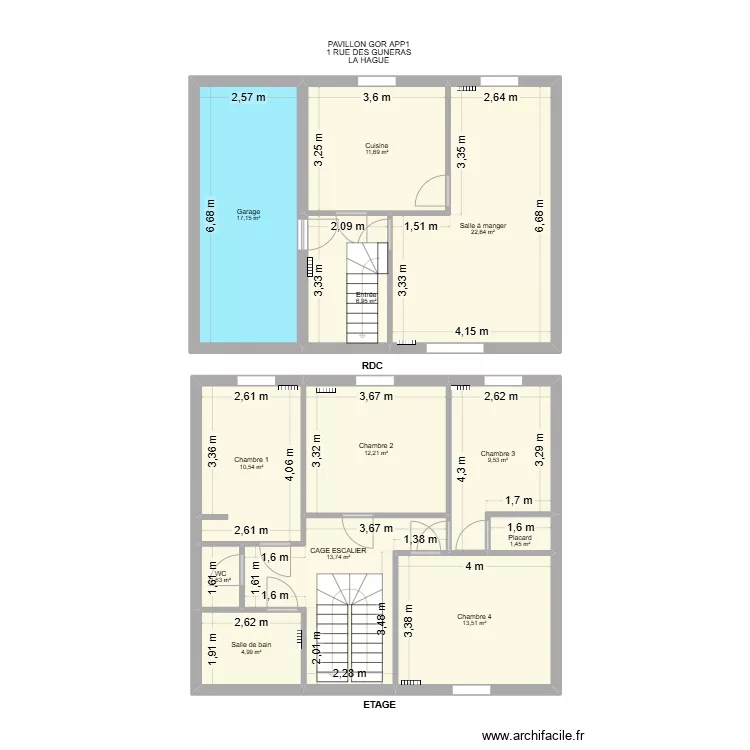 PAVILLON GOR APP1. Plan de 