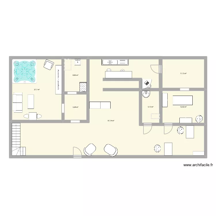 red chausee. Plan de 0 pièce et 0 m2 red chausee. Plan de 0 pièce et 0 m2