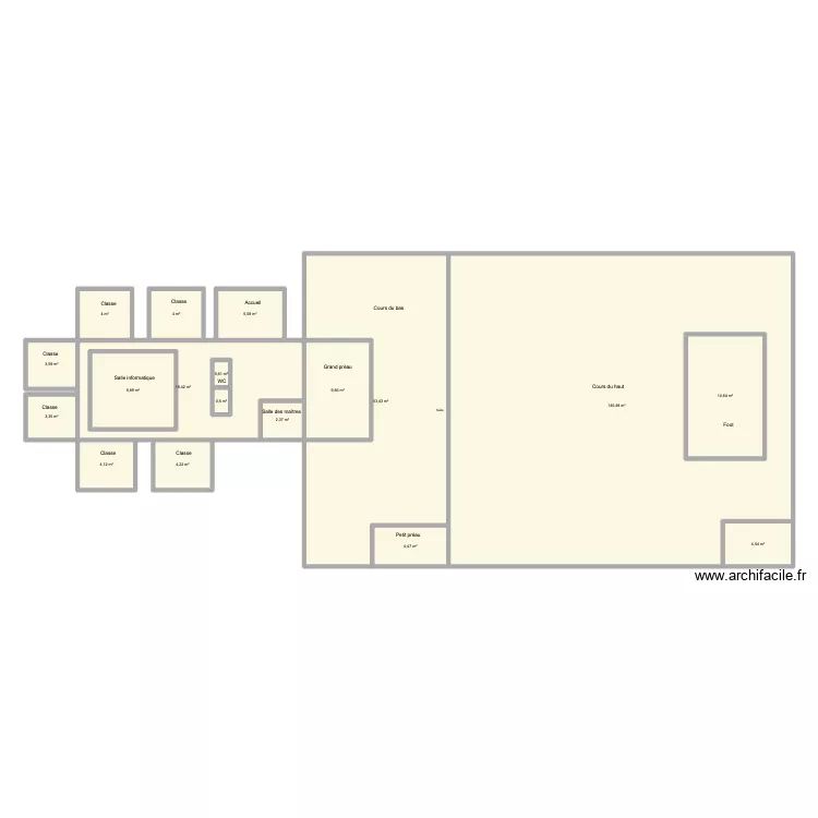 Gabin. Plan de 18  et 322 m²