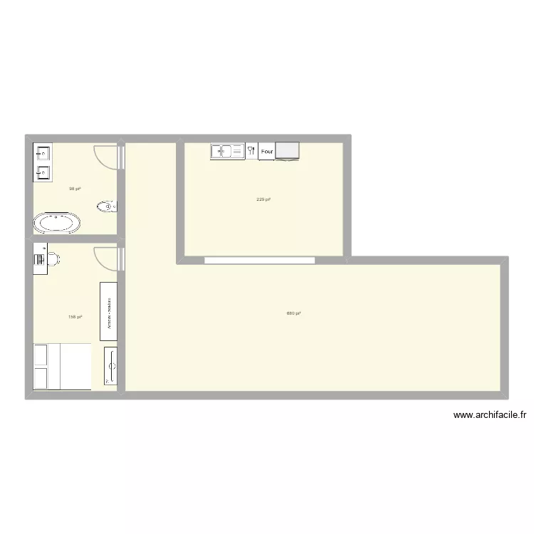 maison. Plan de 4 et 108 m² maison. Plan de 4 et 108 m²