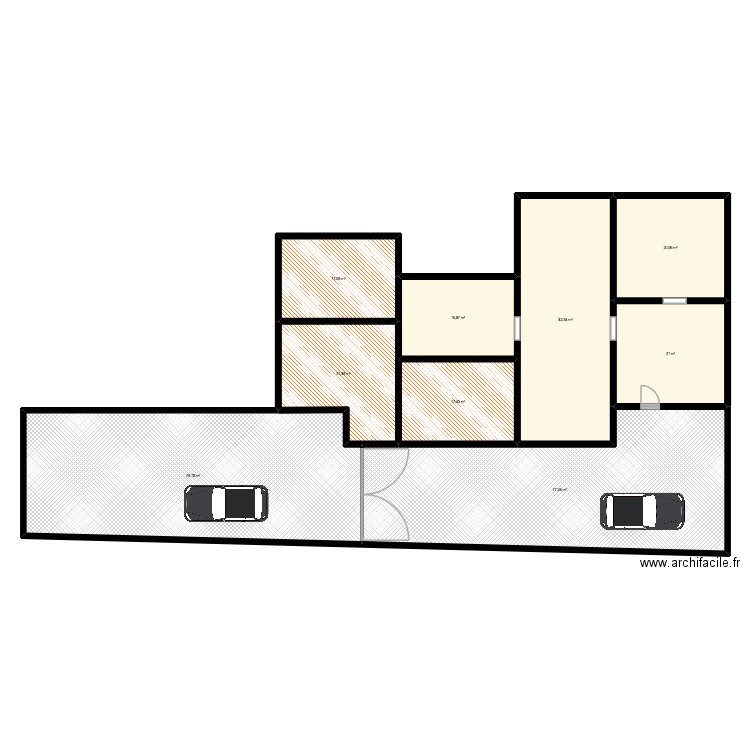 MIRABELLA CADENAUX. Plan de 9 pièces et 314 m2