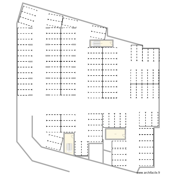 Mountain Side. Plan de 3 pièces et 52 m2