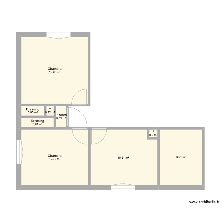 version_1. Plan de 9 pièces et 44 m2