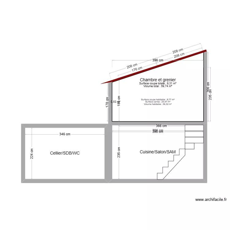 plan coupe 1. Plan de plan coupe 1. Plan de