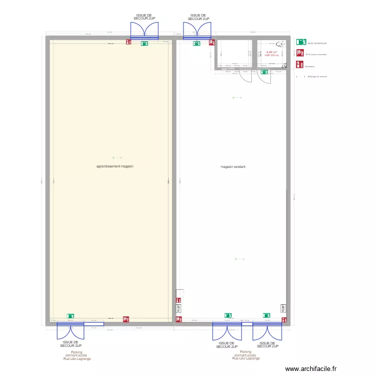 DL ASIE - PLAN EXISTANT. Plan de 