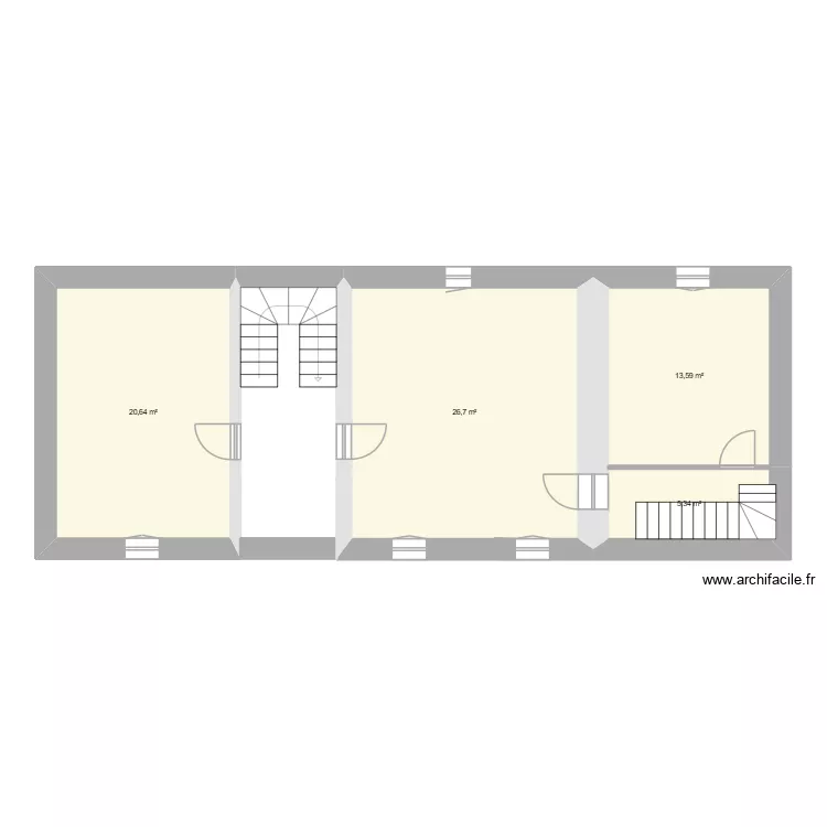 BARRAU EMILE Etage. Plan de 4 et 66 m² BARRAU EMILE Etage. Plan de 4 et 66 m²