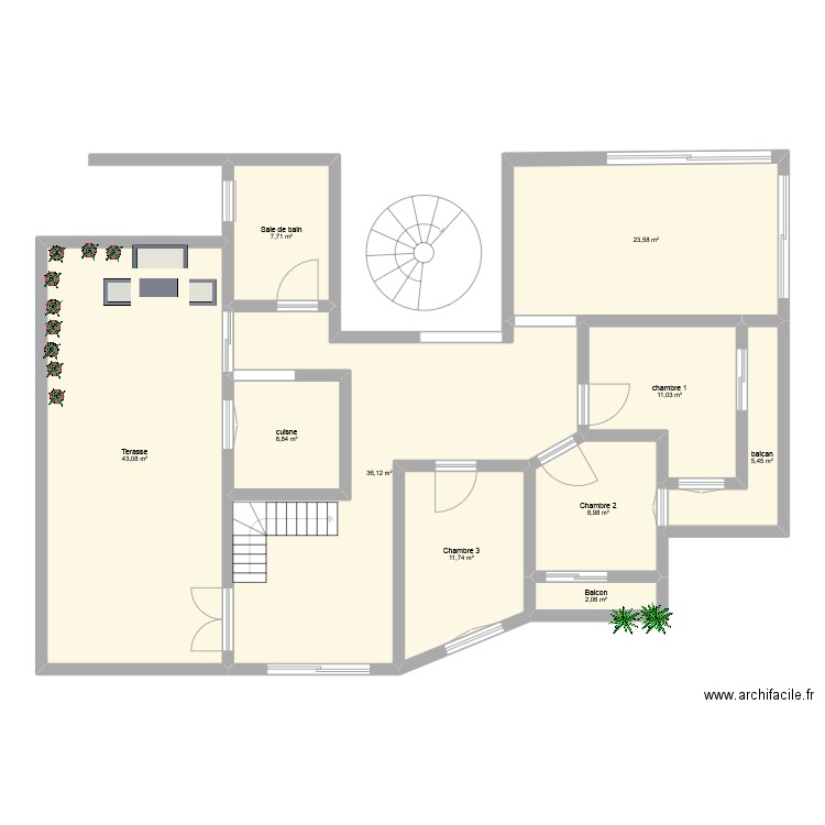 Dari 2. Plan de 10 pièces et 157 m2