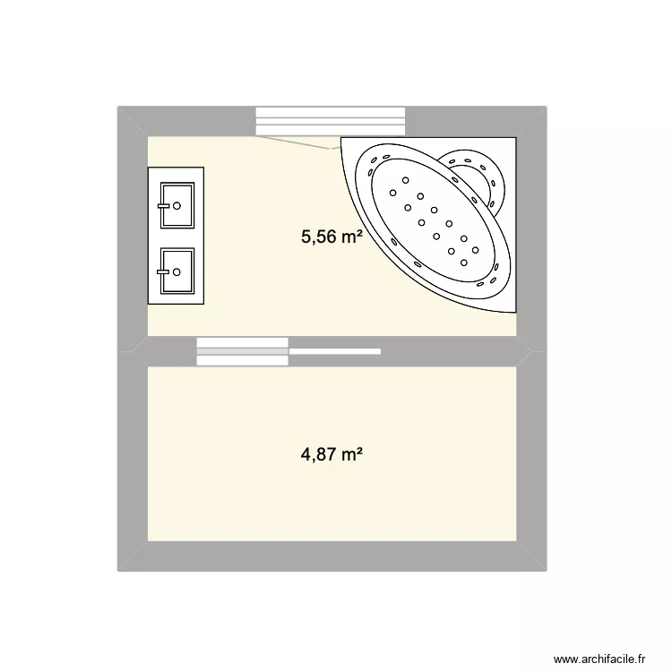 salle de bain 4. Plan de 2 pièces et 10 m² salle de bain 4. Plan de 2 pièces et 10 m²