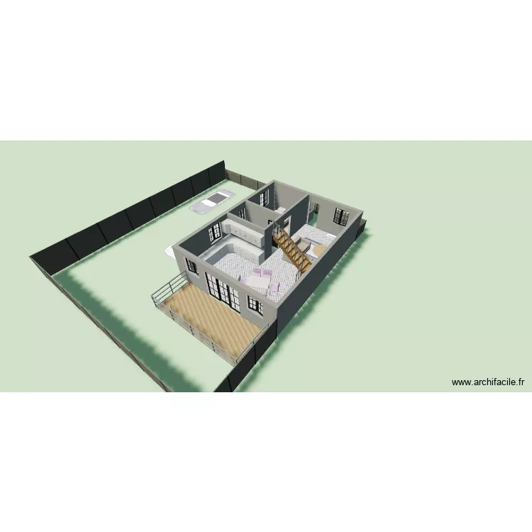 test. Plan de 3  et 59 m²