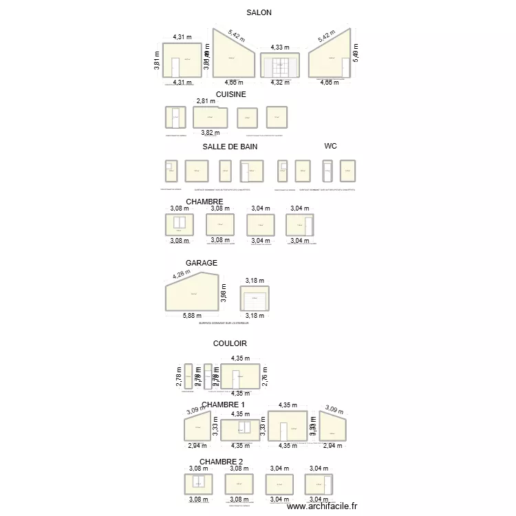 AHSAM / ENERGIE / ST MAXIMIN / SURFACE. Plan de 
