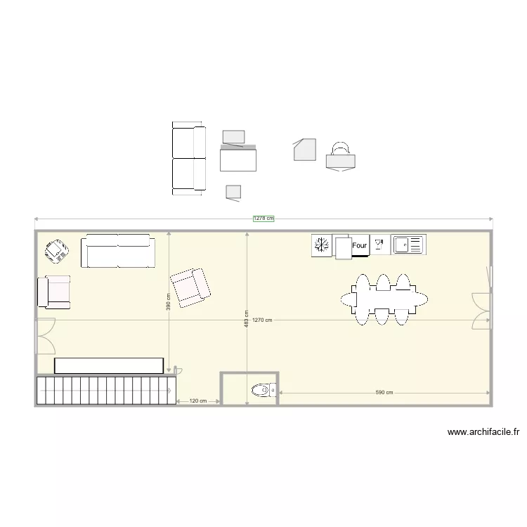 Plan P&eacute;lissanne 1er &eacute;tage OK. Plan de 2  et 60 m²
