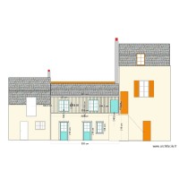 facade bardage fenêtres + haute que large avec mitoyens