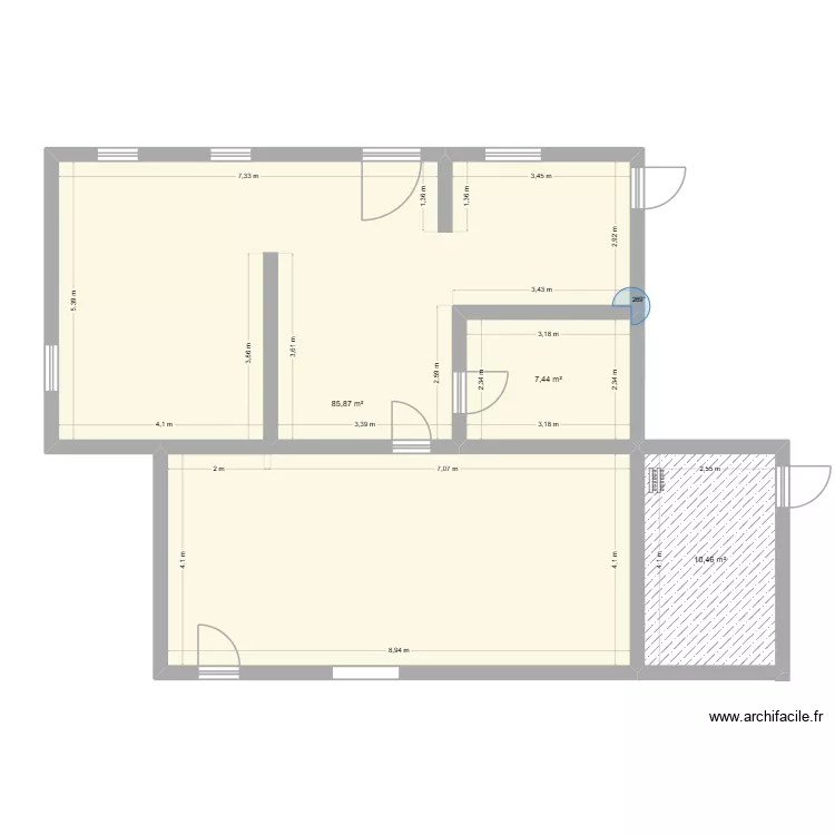SAIVE. Plan de 3 Pièces et 104 m² SAIVE. Plan de 3 Pièces et 104 m²