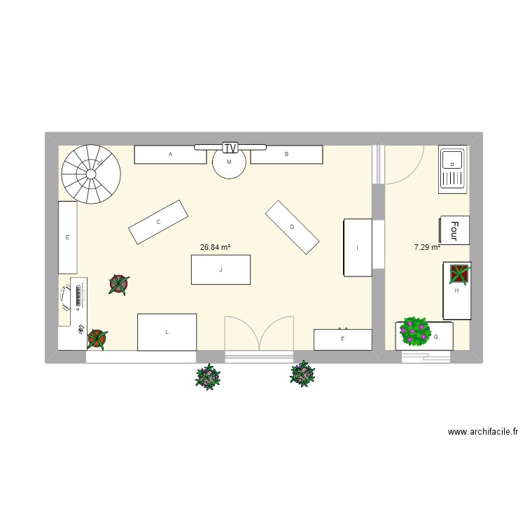 TD ADOC. Plan de 0 pièce et 0 m2