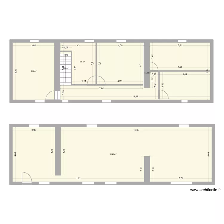 guillaume. Plan de 5 Pièces et 181 m²