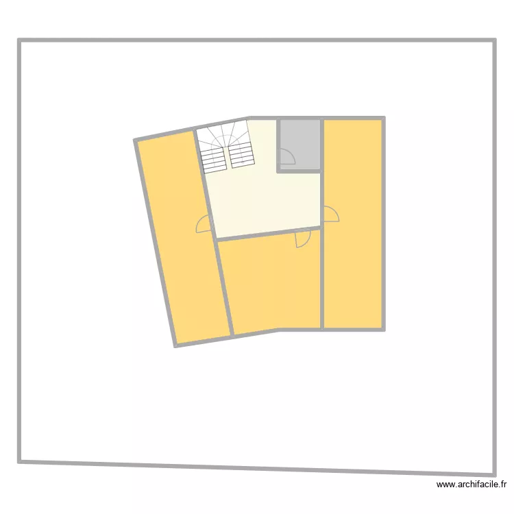 studio. Plan de 6  et 665 m²