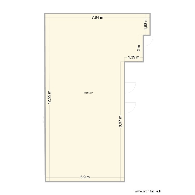 AGADIR. Plan de 8 pièces et 159 m2