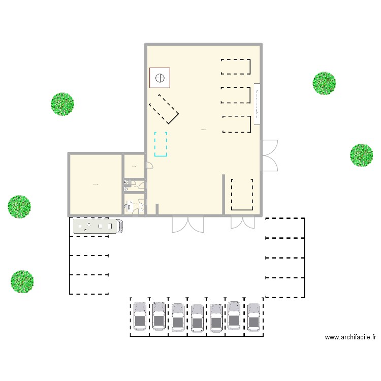 garage. Plan de 0 pièce et 0 m2