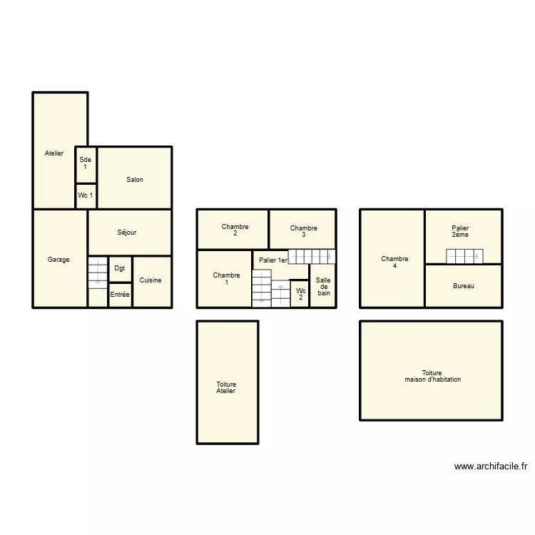 LEGUILVINEC GEFFROY. Plan de 