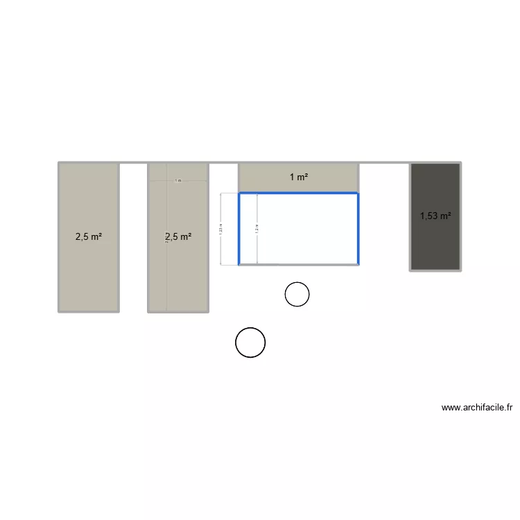 Cases jardin 3. Plan de 4  et 8 m²