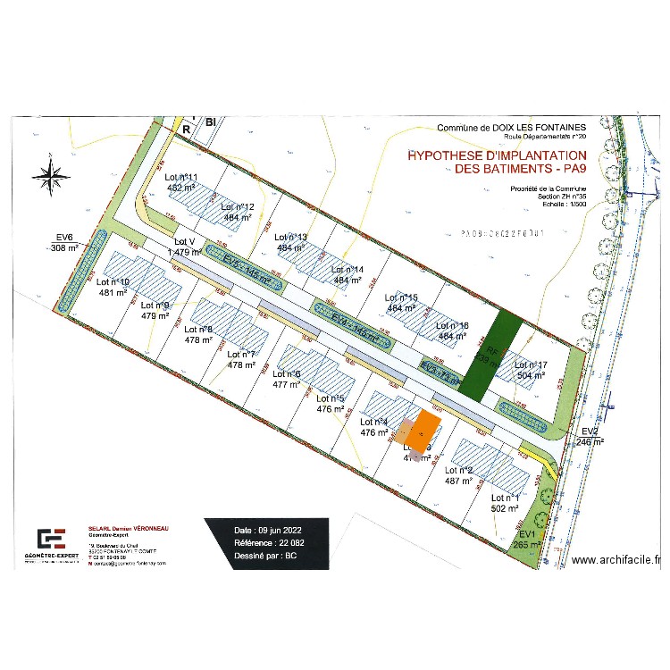 Doix les Fontaines. Plan de 0 pièce et 0 m2